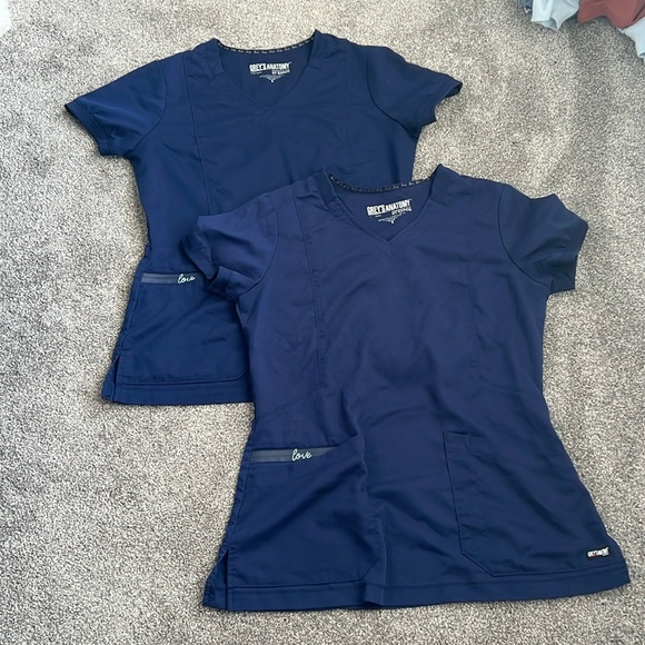 Barco Uniforms Tops - Grey’s Anatomy by Barco Navy Scrub Tops